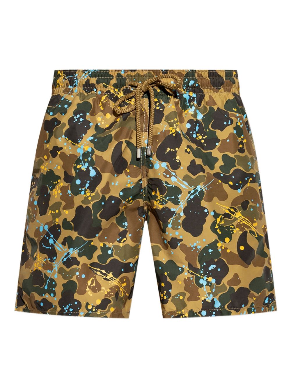 X Vilebrequin paint-splatter print swim shorts - Brown