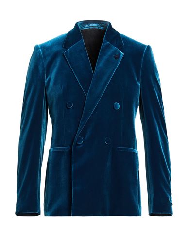 Man Blazer Deep teal Size 40 Polyester, Elastane