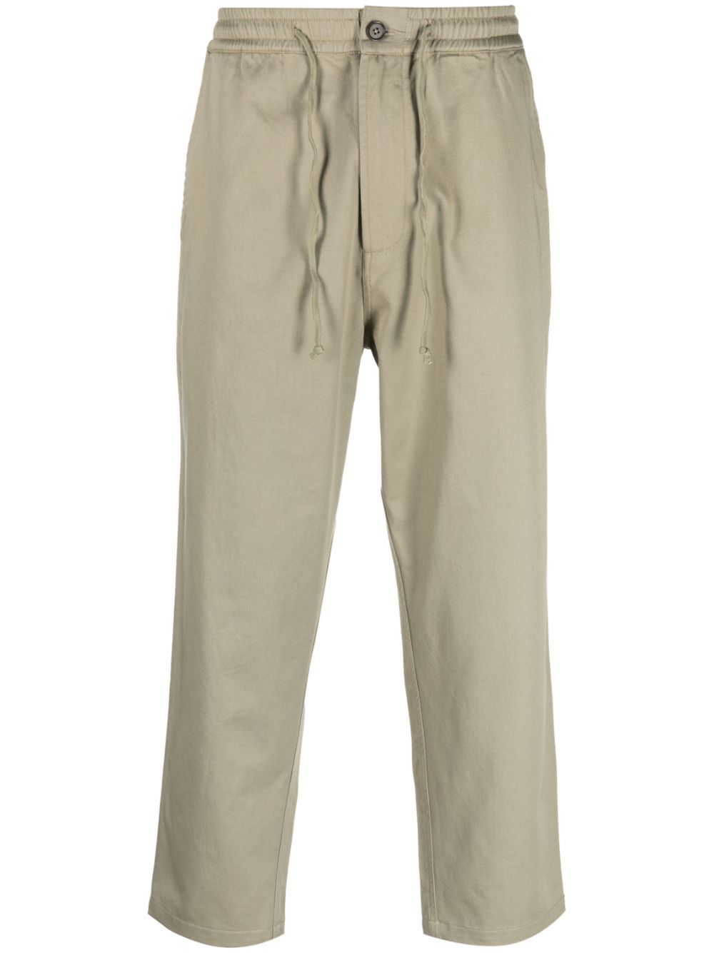 Drawstring straight trousers - Neutrals