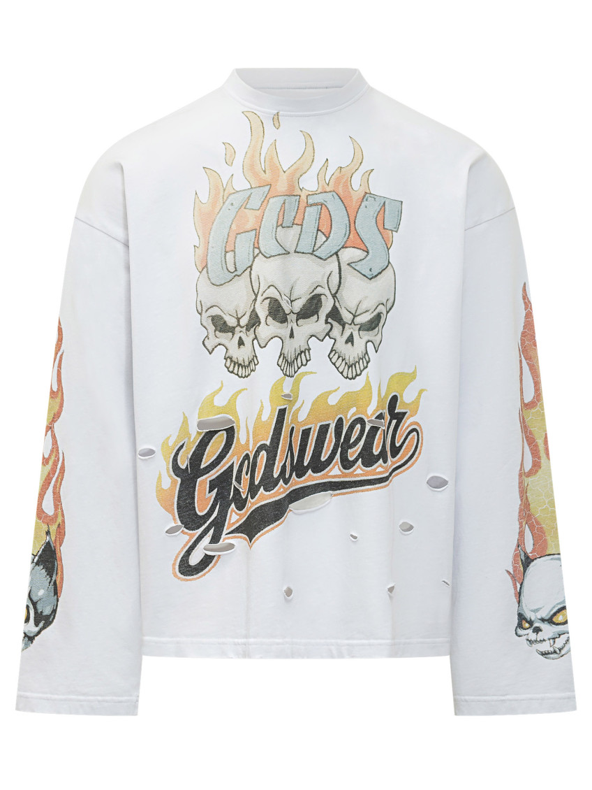 Riders Print Long-sleeve T-shirt
