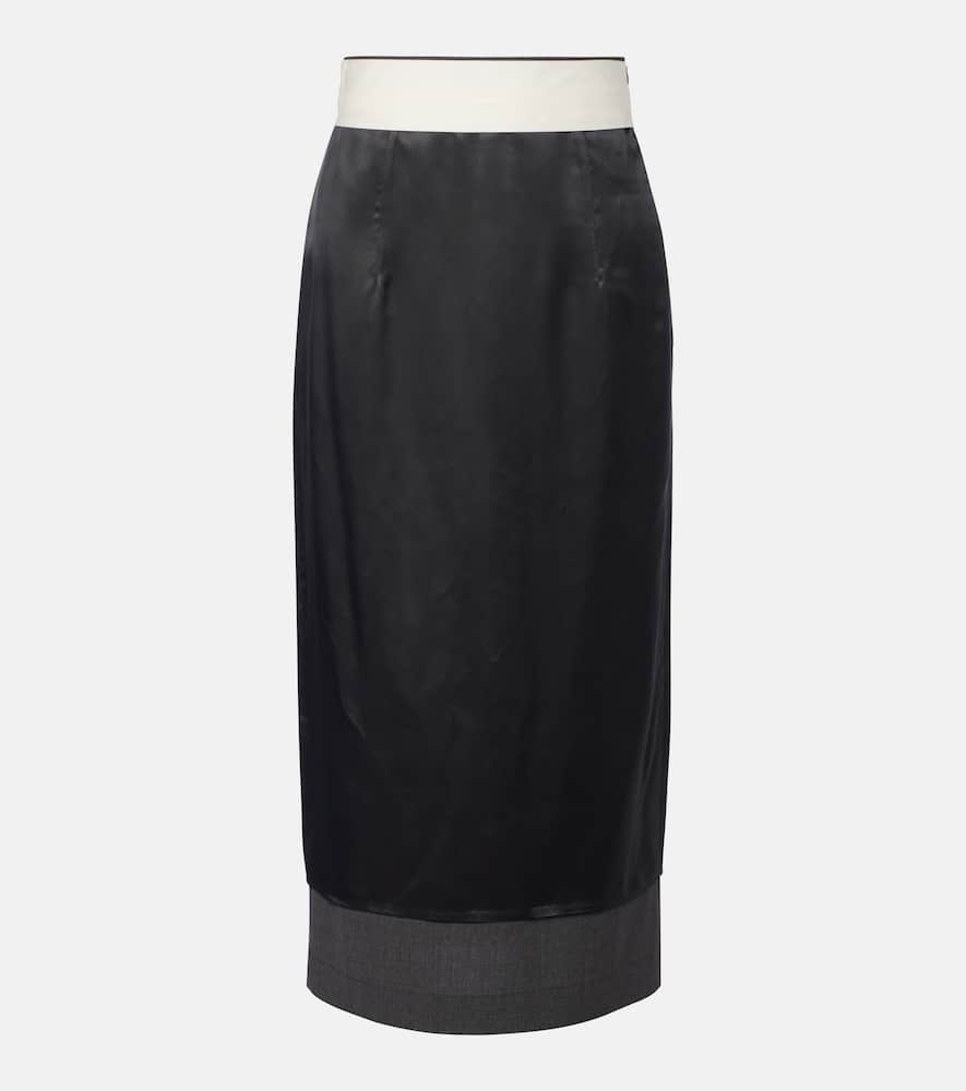 Róhe Wool pencil skirt