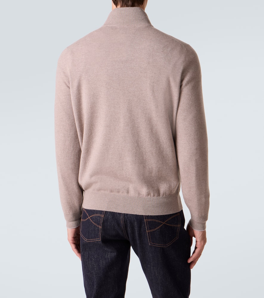 Cashmere half-zip sweater