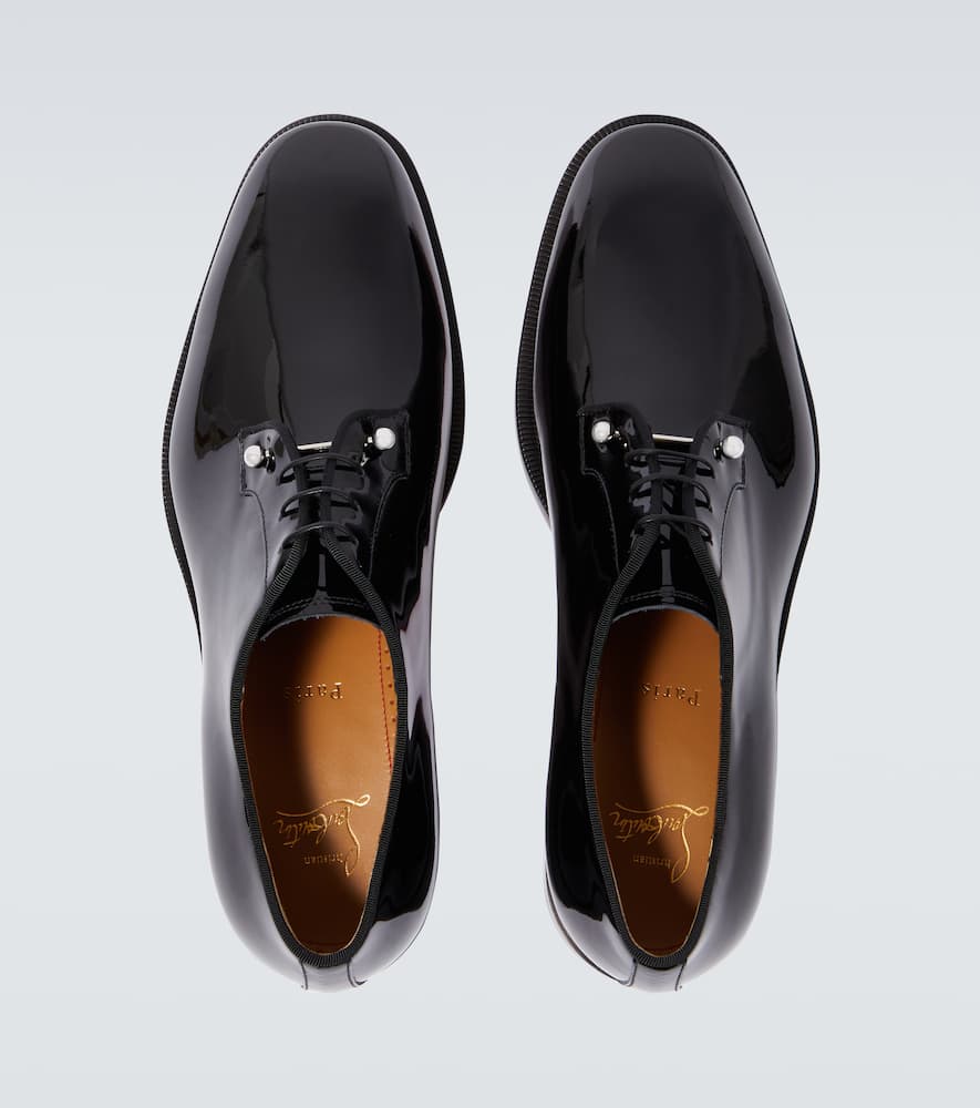 Christian Louboutin Chambeliss patent leather Derby shoes