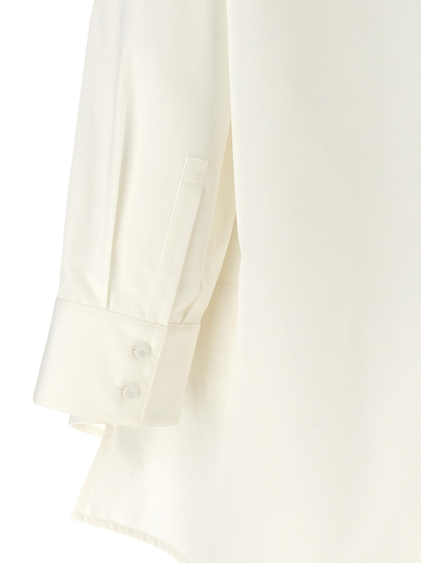 -Cut-Out Armholesque Shirt Camicie Bianco-Donna