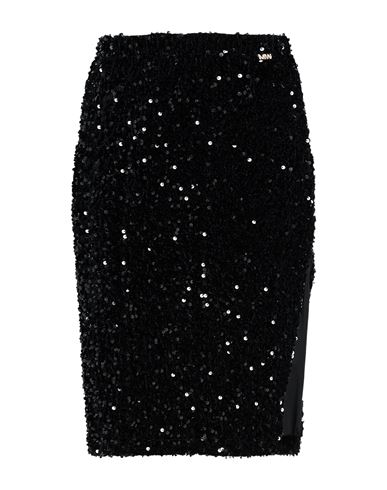 Woman Midi skirt Black Size 6 Polyester