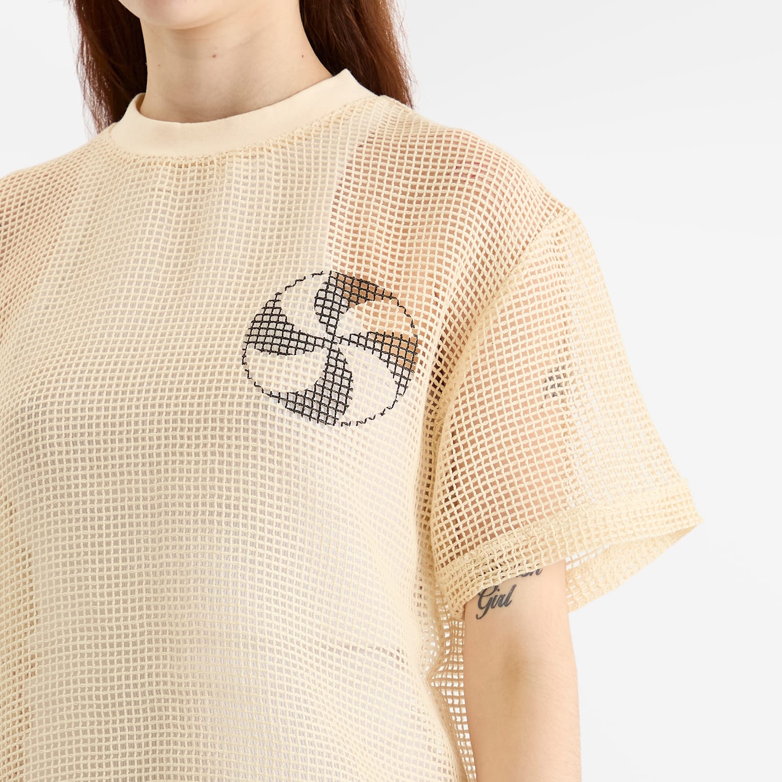 Heresy Women's Mesh T-Shirt in Ecru