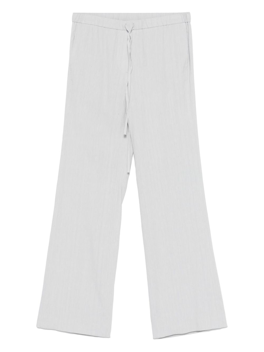 Linen-blend trousers - Grey