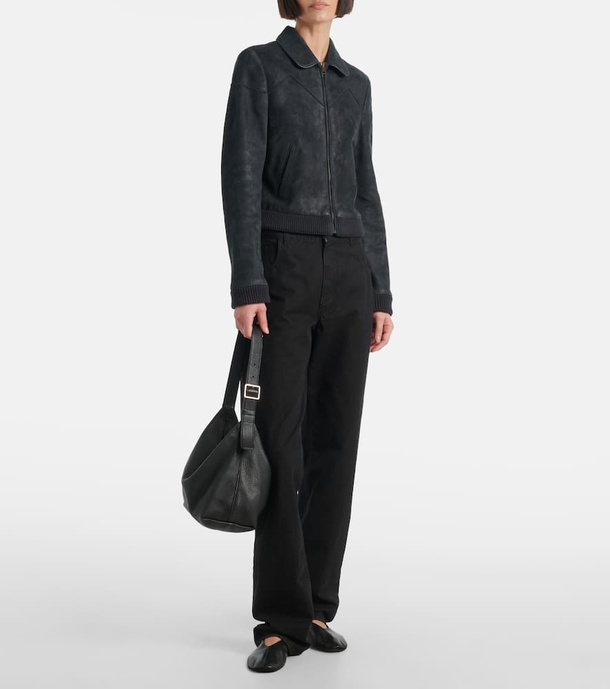 The Row Axelette suede jacket