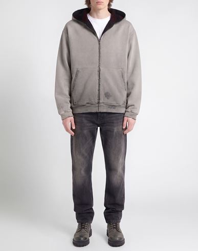 Man Sweatshirt Light grey Size M Cotton