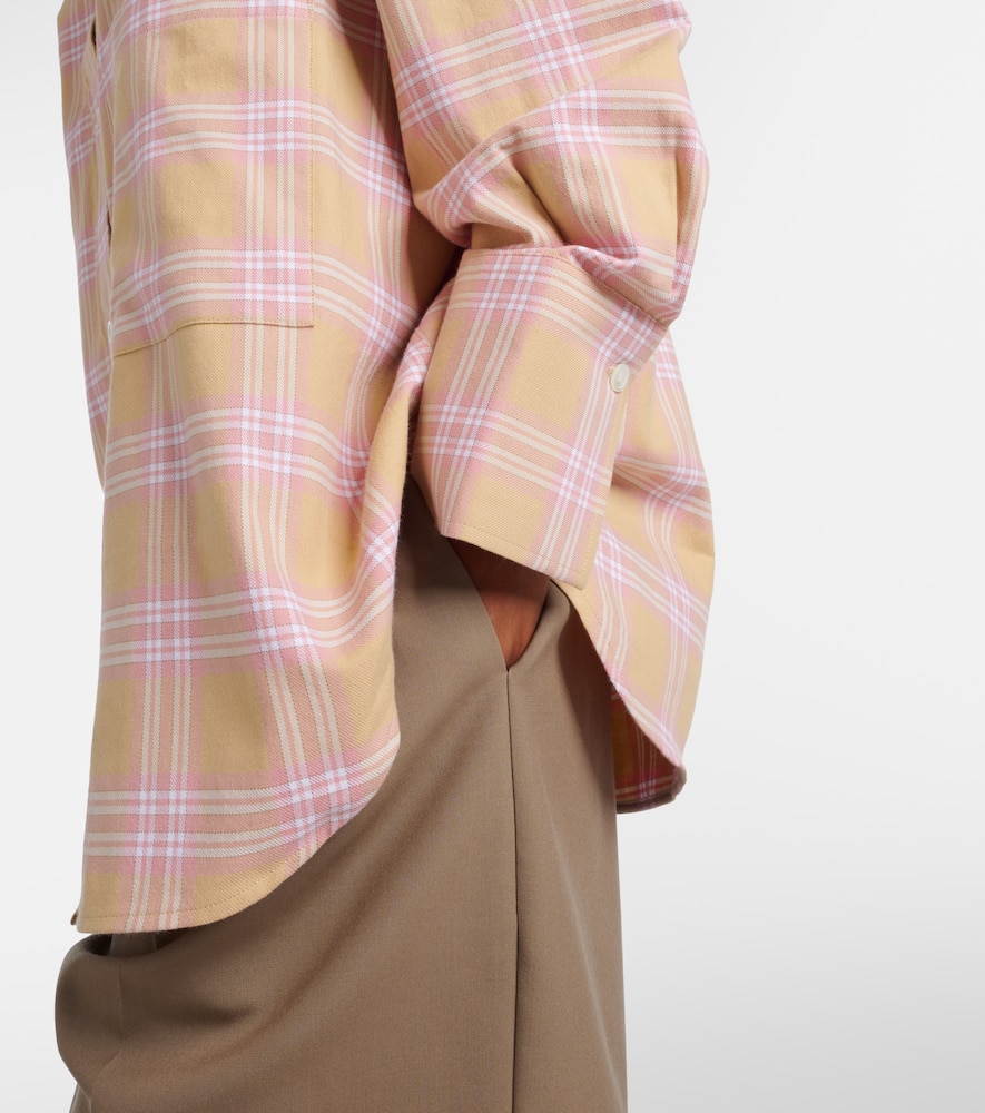 Róhe Checked cotton flannel overshirt