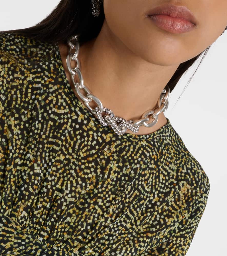Jalilagb draped jersey top