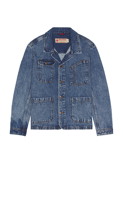 Iron & Resin Kettle Denim Jacket in Blue. XL/1X also in L