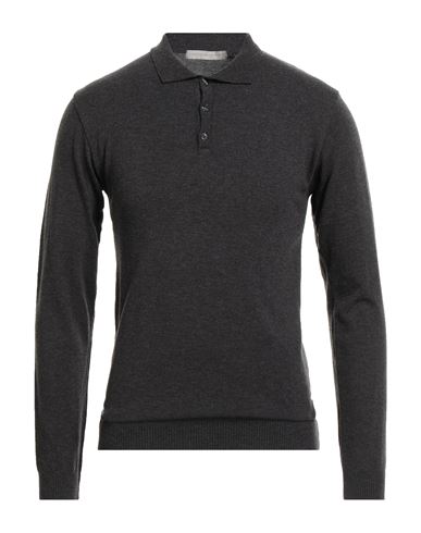 Man Sweater Charcoal Size L Polyacrylic, Merino Wool, Polyamide, Elastane