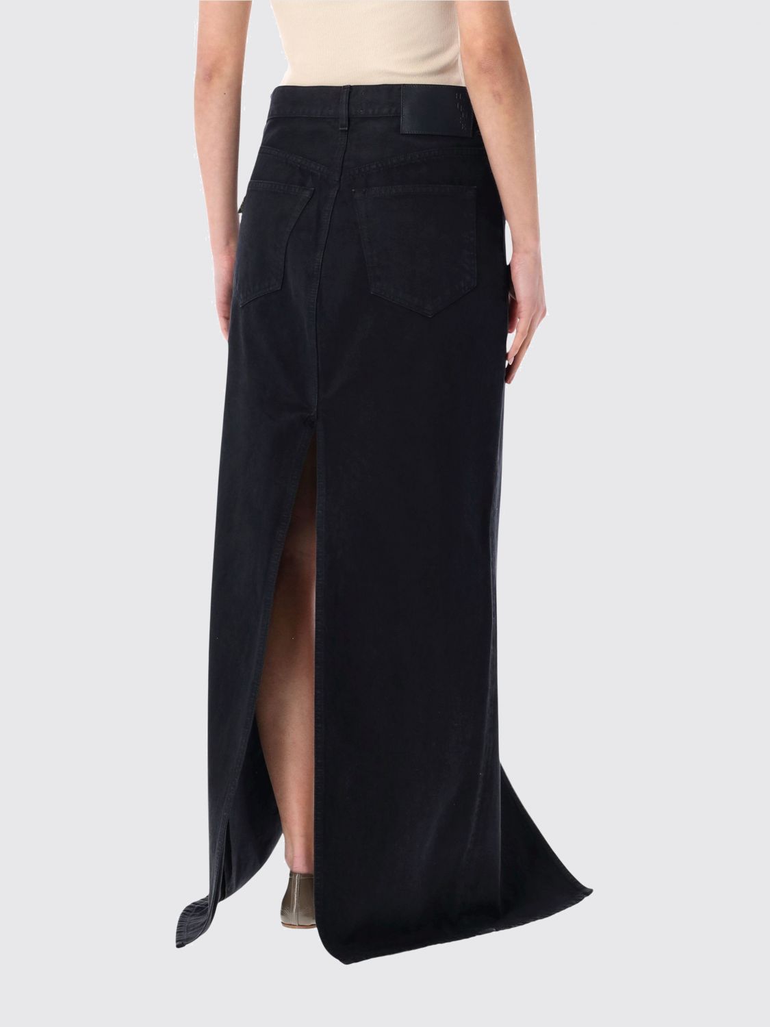 Gana Bull Slit Maxi Skirt