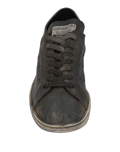 Man Sneakers Charcoal Size 10 Leather