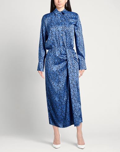 Woman Midi dress Azure Size 10 Polyester