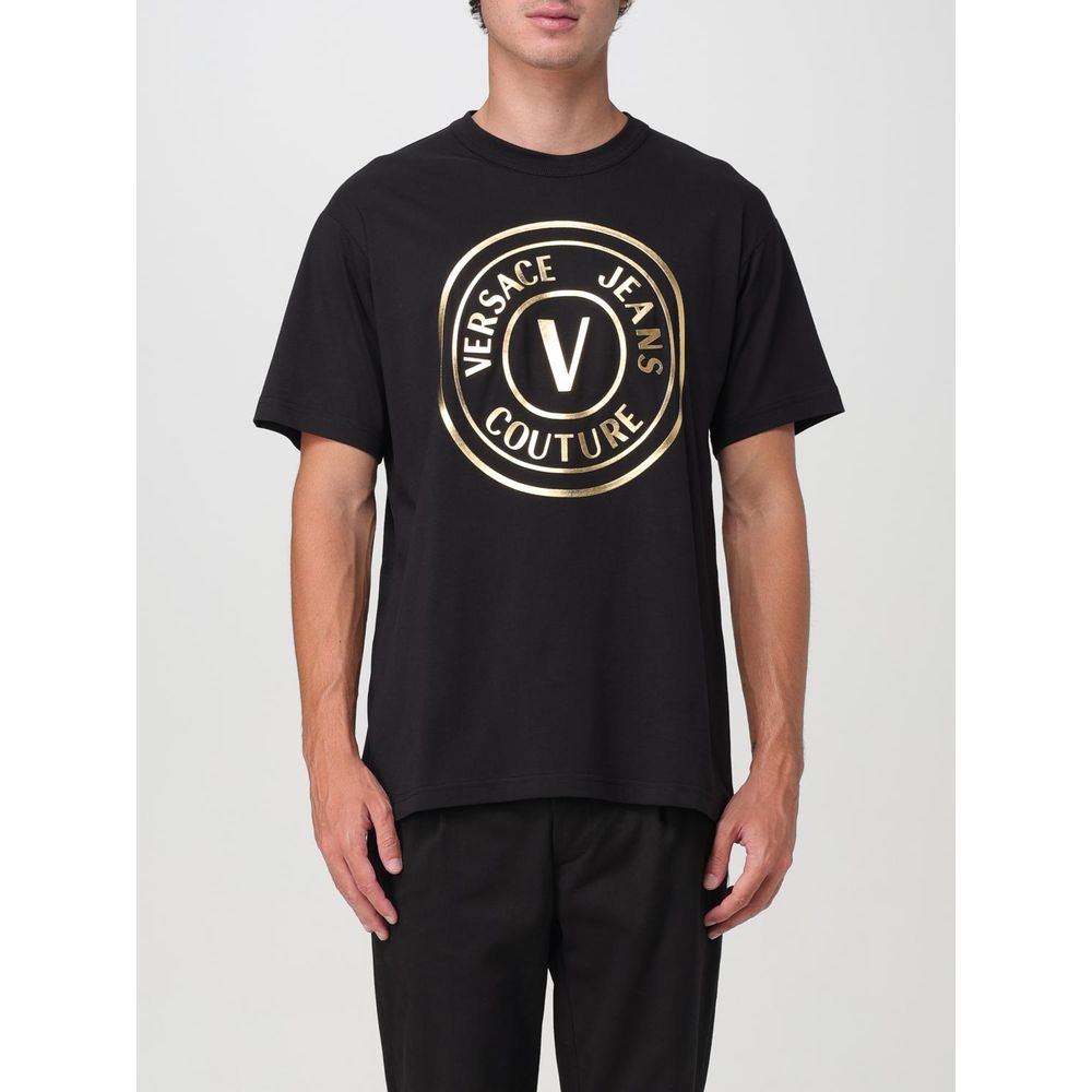 Logo-Graphic Cotton T-Shirt — Black