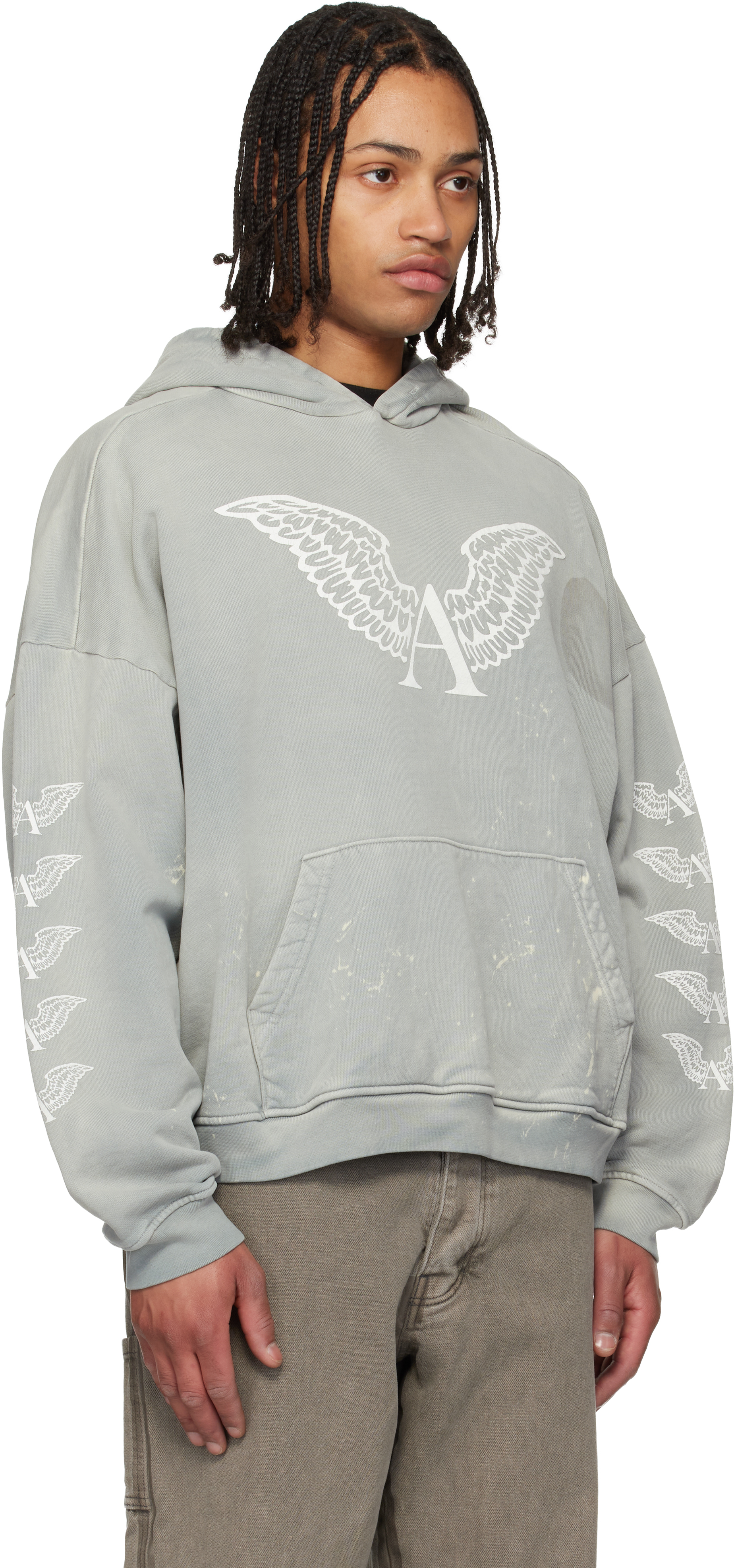 Gray Logo Hoodie