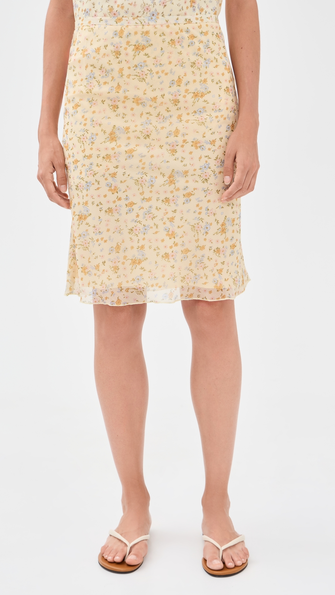 Shoreline Midi Skirt Beige
