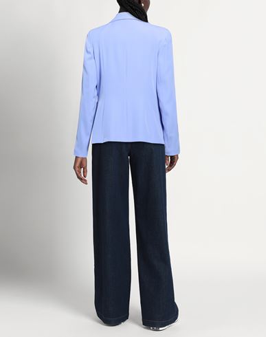 Woman Blazer Light blue Size 10 Polyester, Elastane