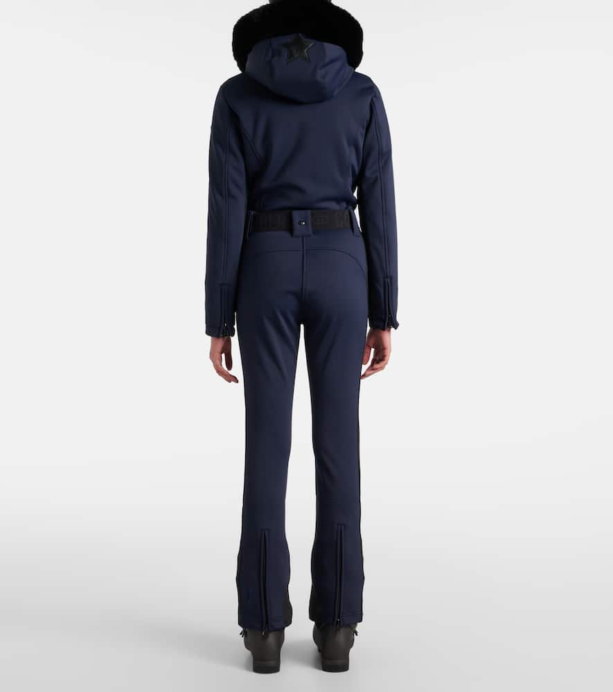 Parry faux fur-trimmed ski suit
