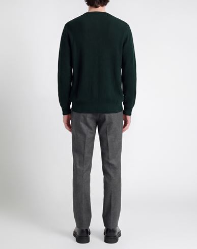 Man Sweater Dark green Size 46 Virgin Wool