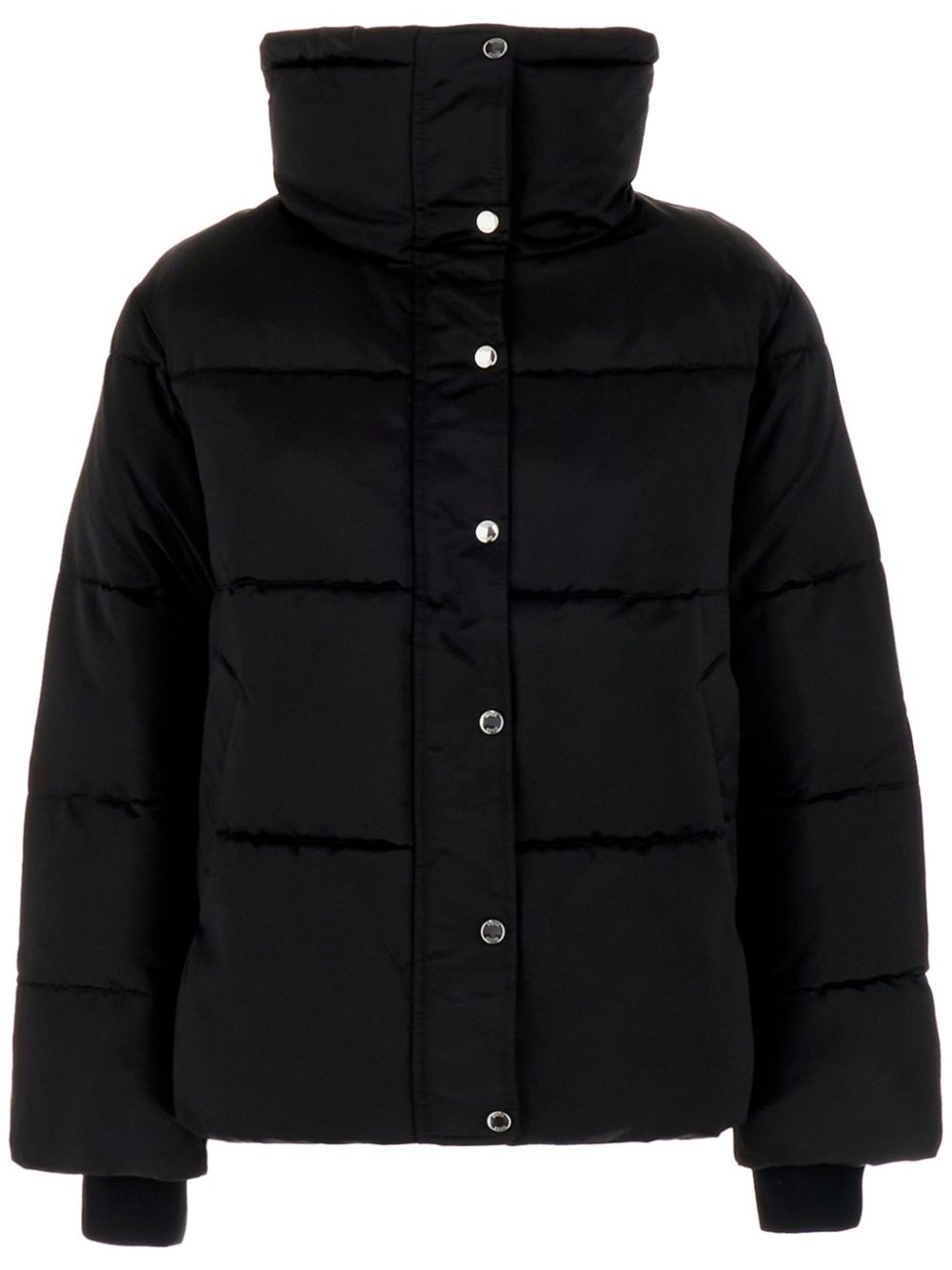 High-neck padded jacket - Black