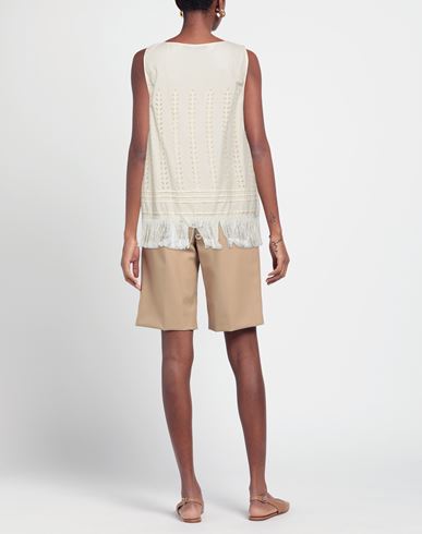 Woman Top Beige Size 2 Cotton