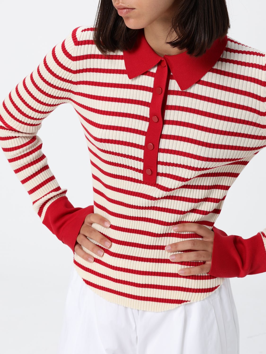 Polo Shirt Woman color Red