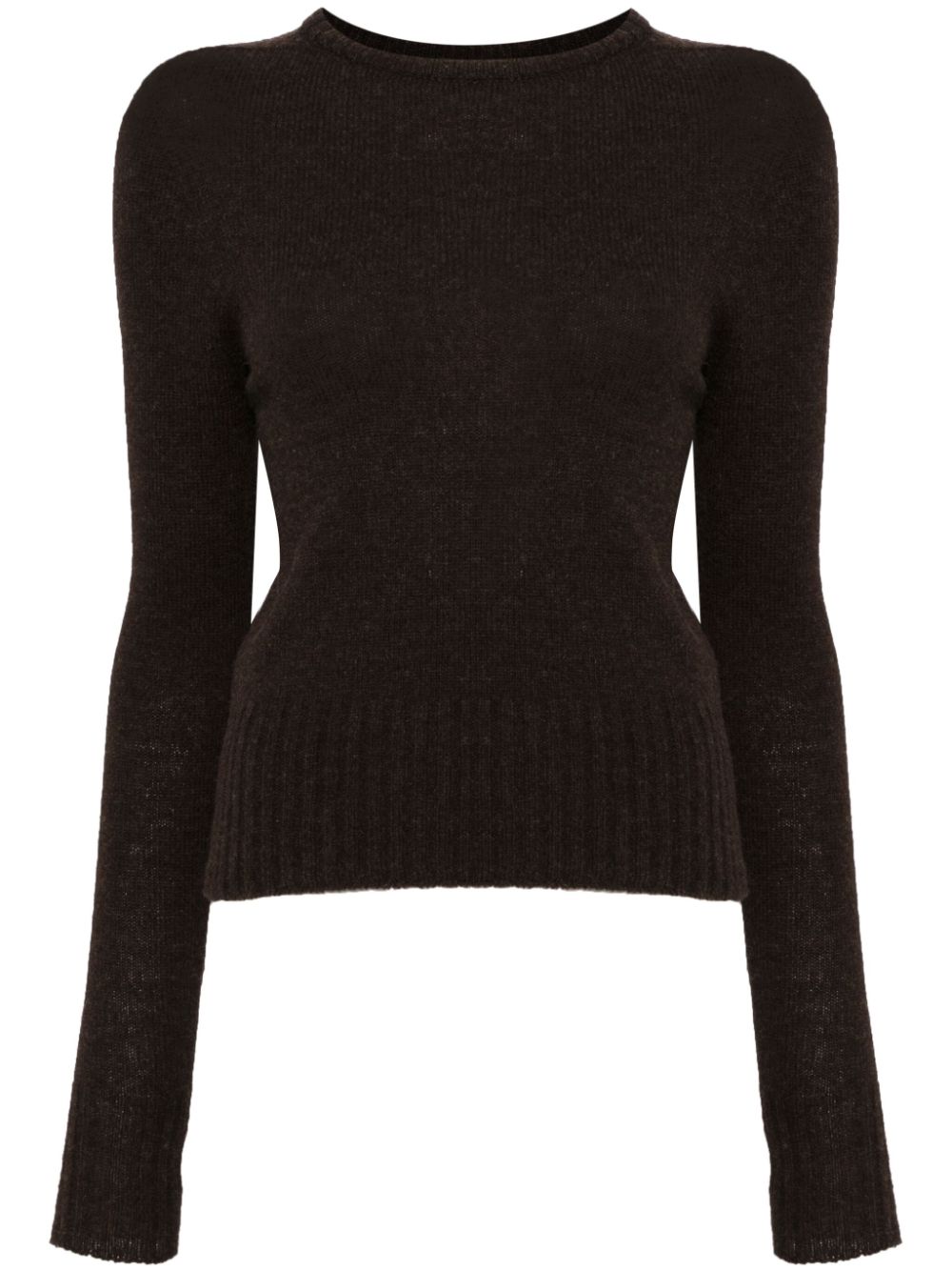 Crew-neck jumper - Brown