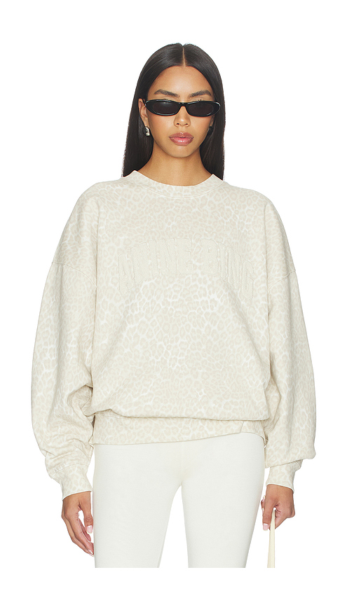 ANINE BING Miles Sweatshirt in Beige. XS. Also in S
