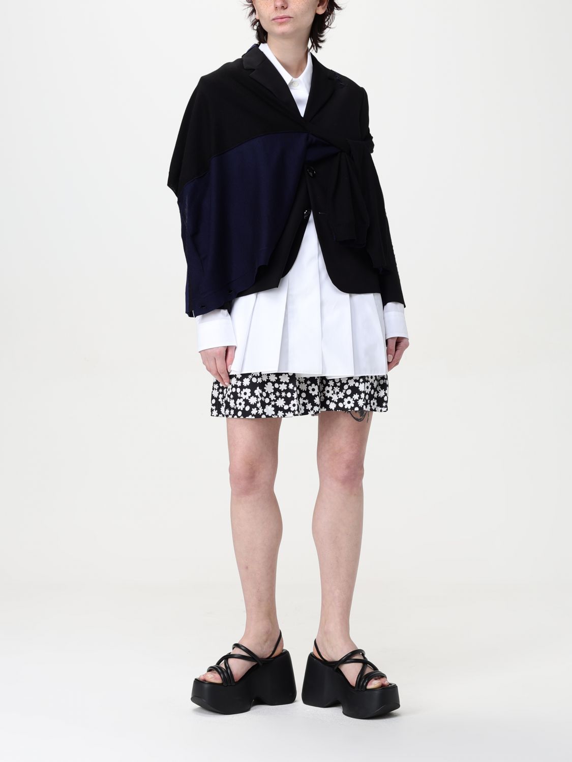 Patchwork blazer - Black