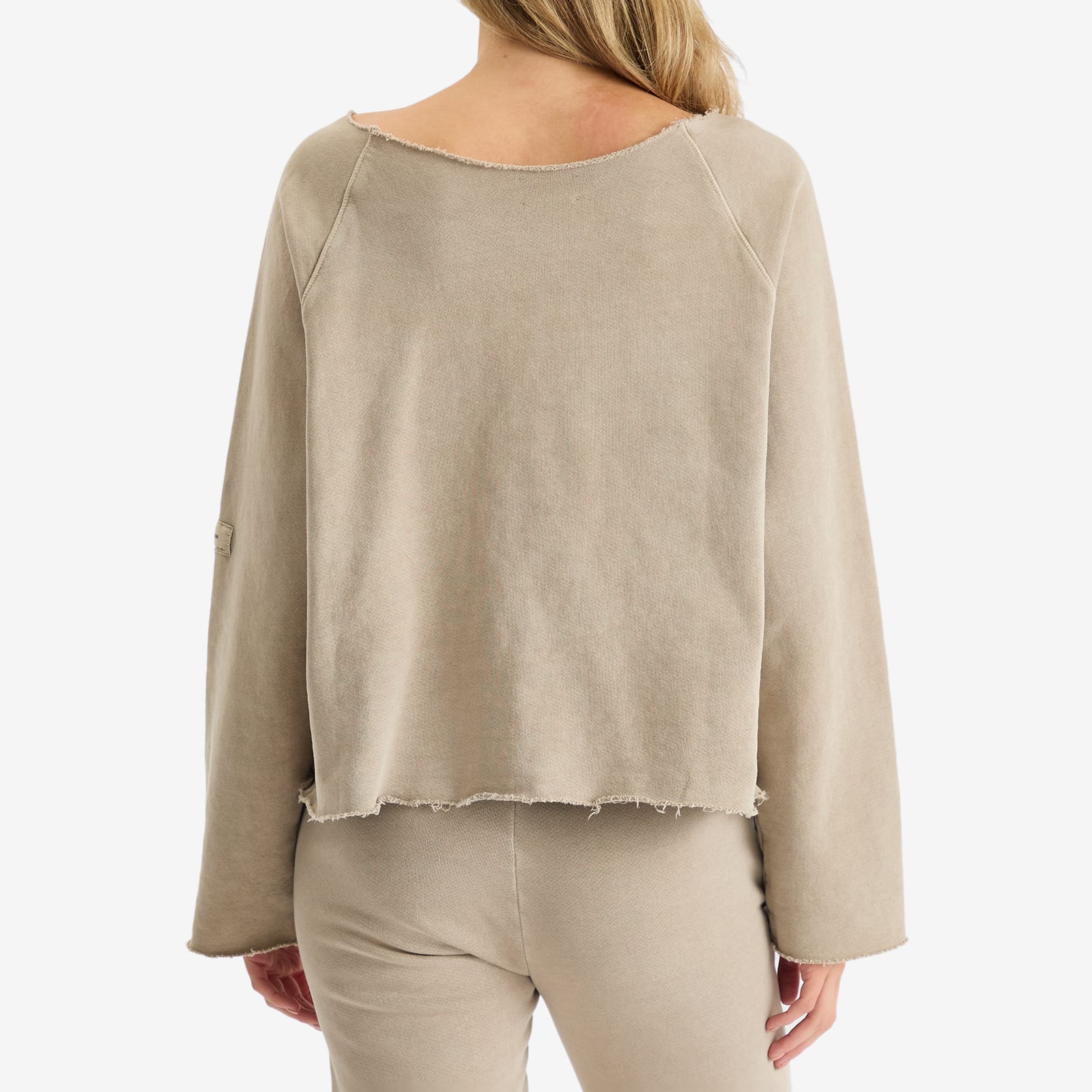 Women's Slouchy Pullover Sweatshirt in Sand