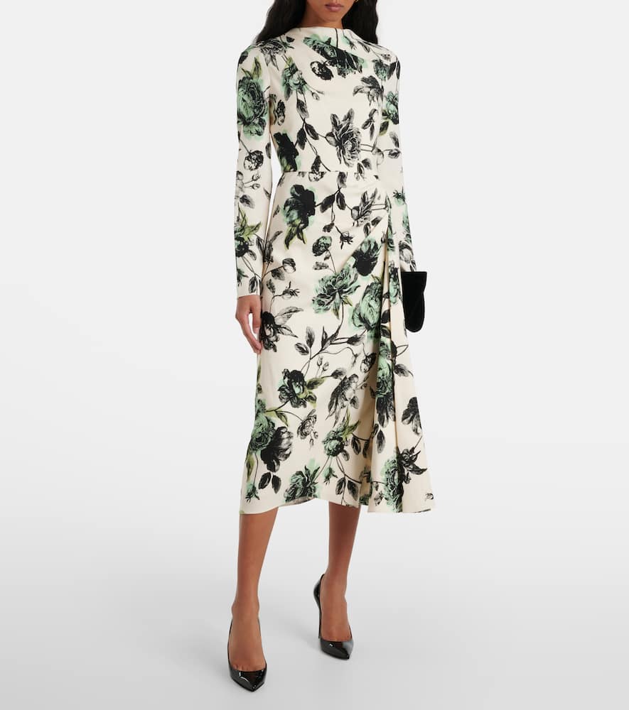 Draped midi dress
