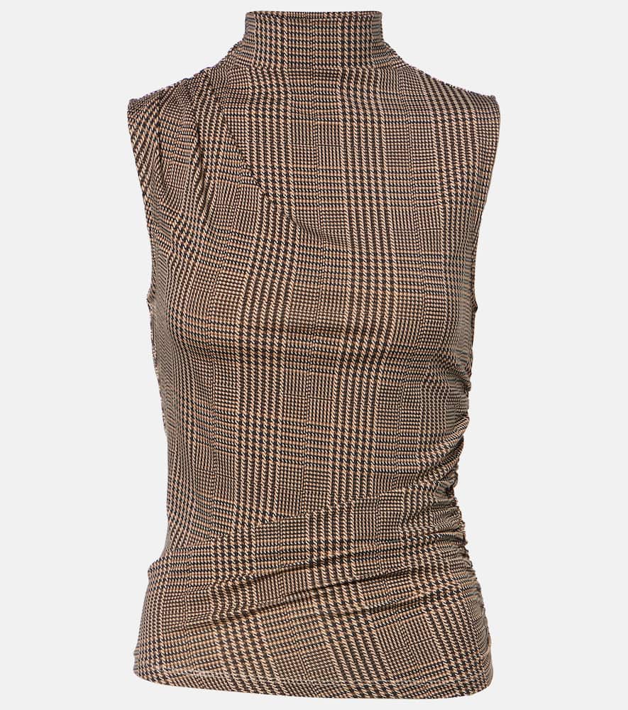 Mylie houndstooth jersey top