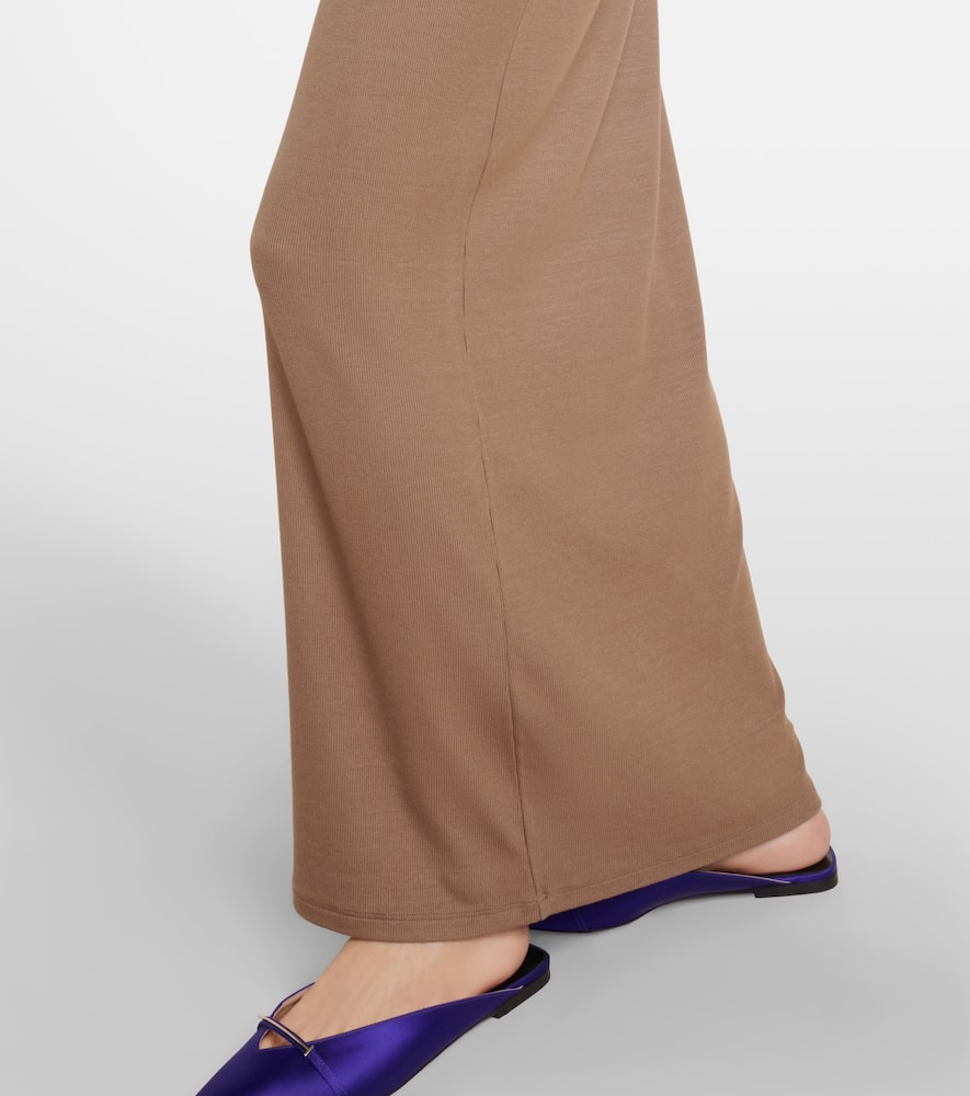 Racerback jersey maxi dress