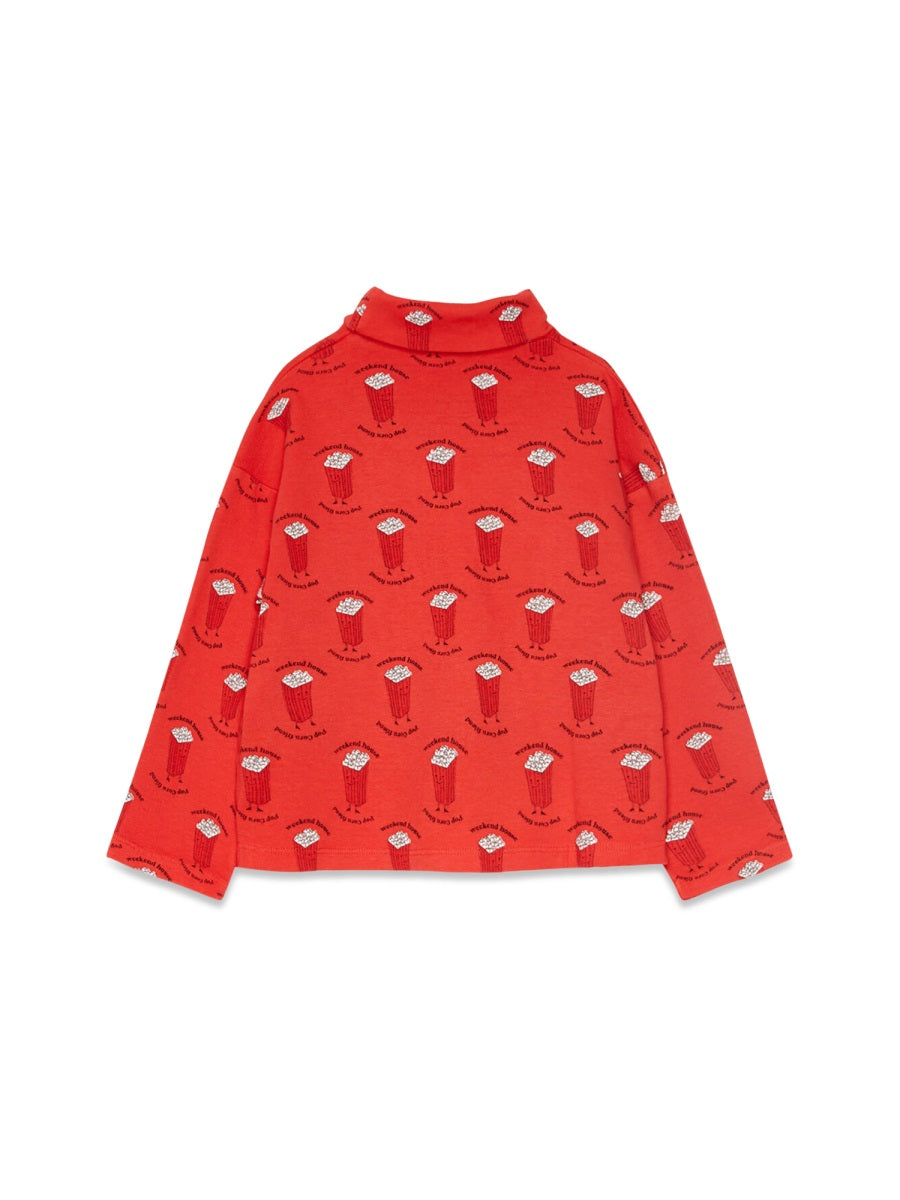 Weekend House Kids Pop Corn All Over Turtle Neck