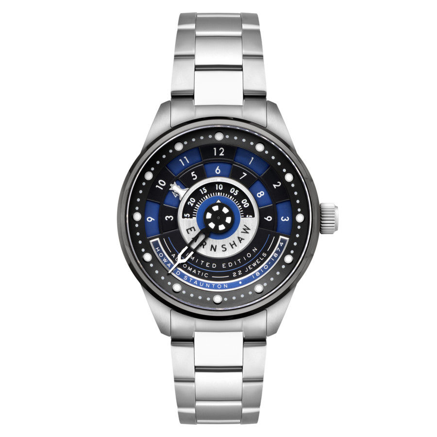 Staunton Chess Set Automatic Blue Dial Mens Watch ES-8282-55