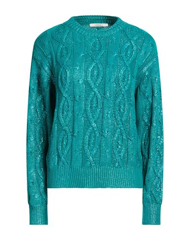 Malìparmi Woman Sweater Emerald green Size L Cotton