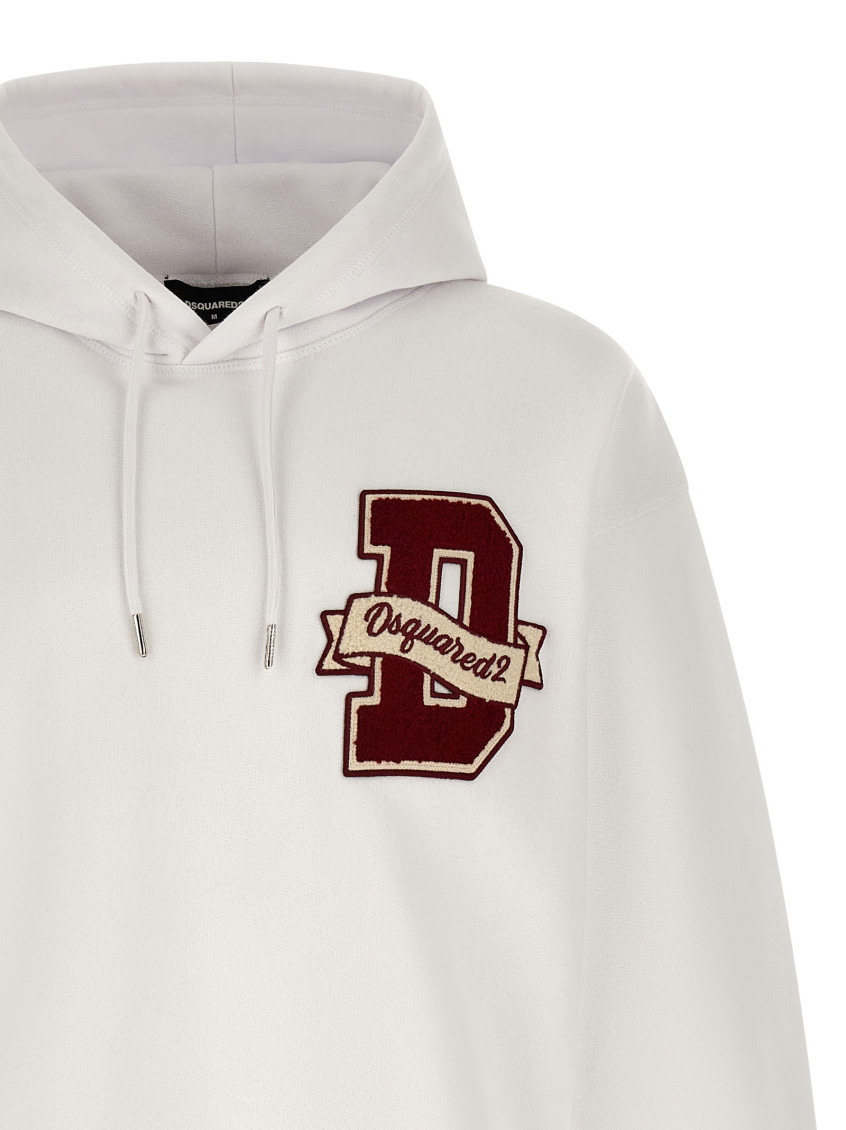 White Logo Hoodie