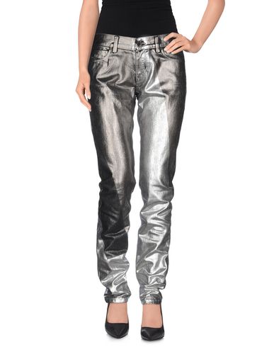 Diesel Black Gold Woman Jeans Silver Size 26 Cotton