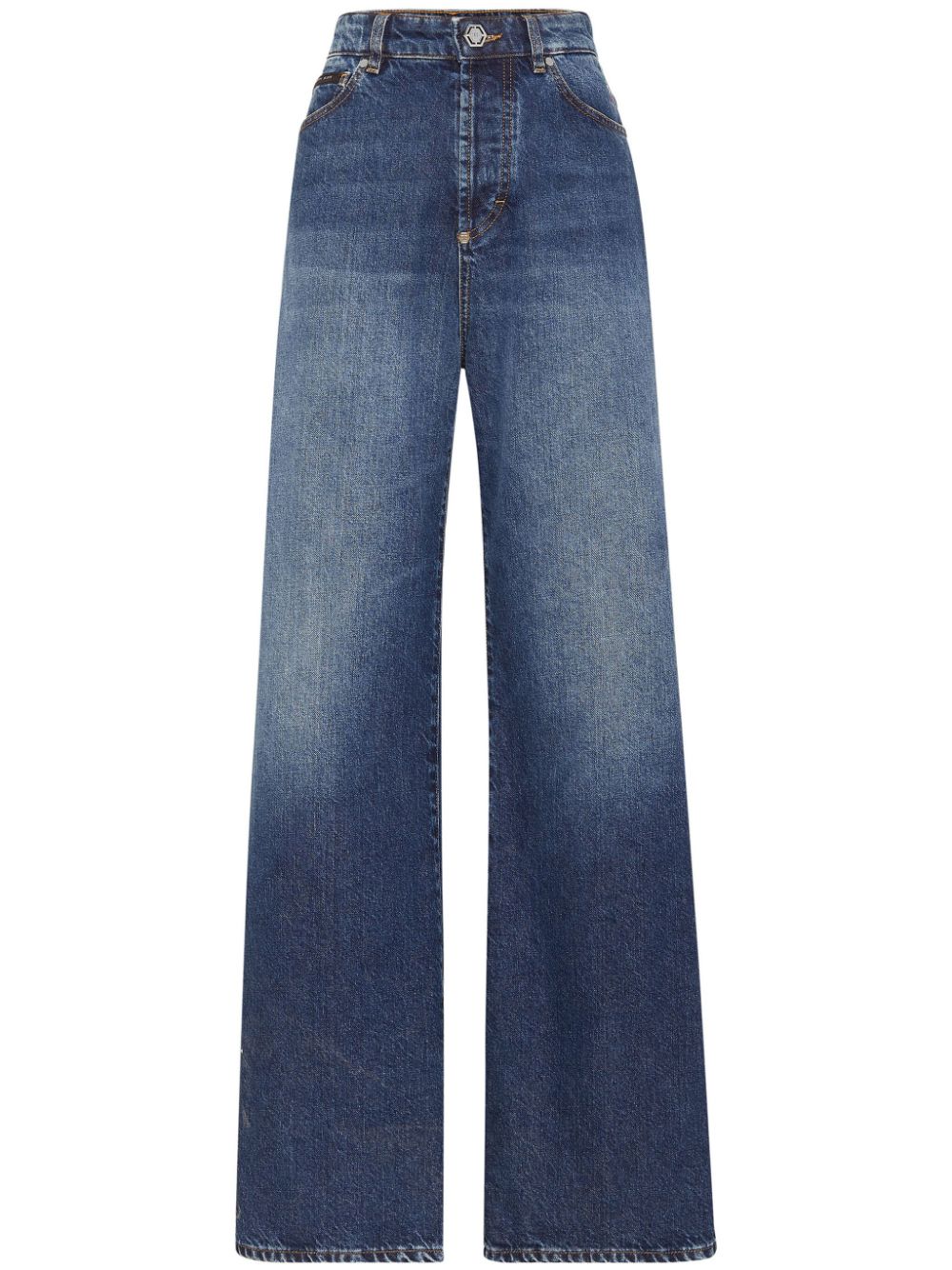 Skater high-rise wide-leg jeans - Blue