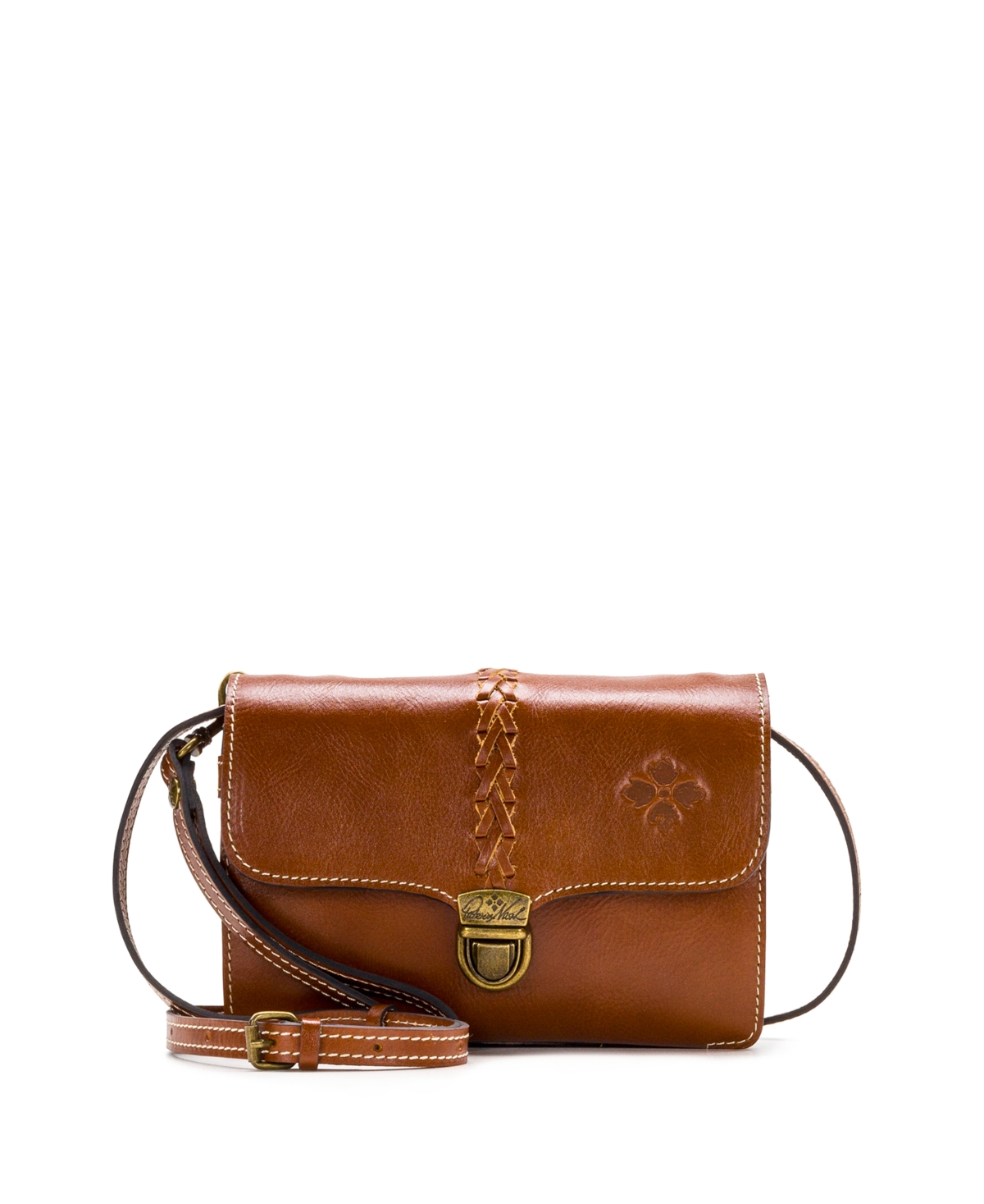Bianco Crossbody Organizer - Tan/Gold
