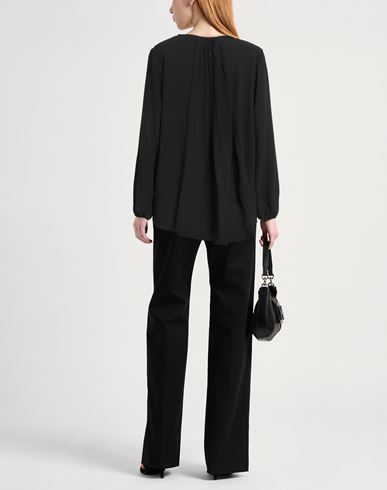Collection Privēe? Woman Top Black Size 10 Polyester, Elastane