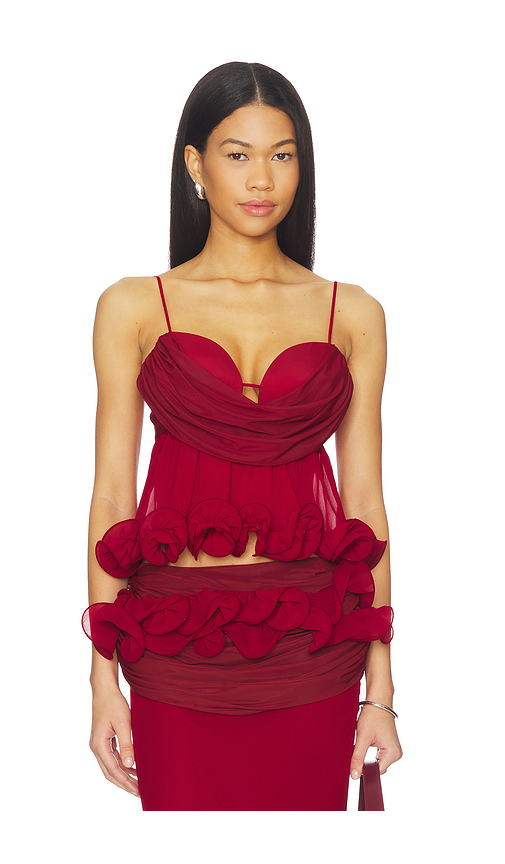 Aniye Records Tecla Wrap Top in Red. S. Also in XS