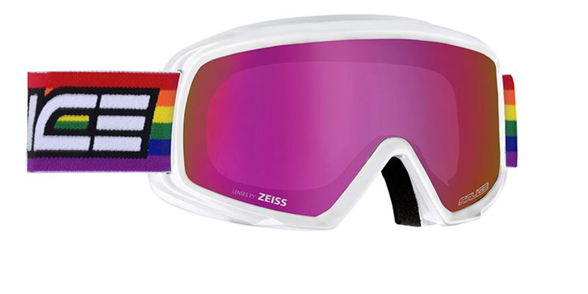 Salice 608 DARWF BIANCO/RW VIOLA Men's Sunglasses White Mediu