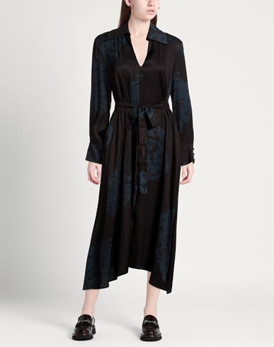 Woman Midi dress Black Size 4 Viscose