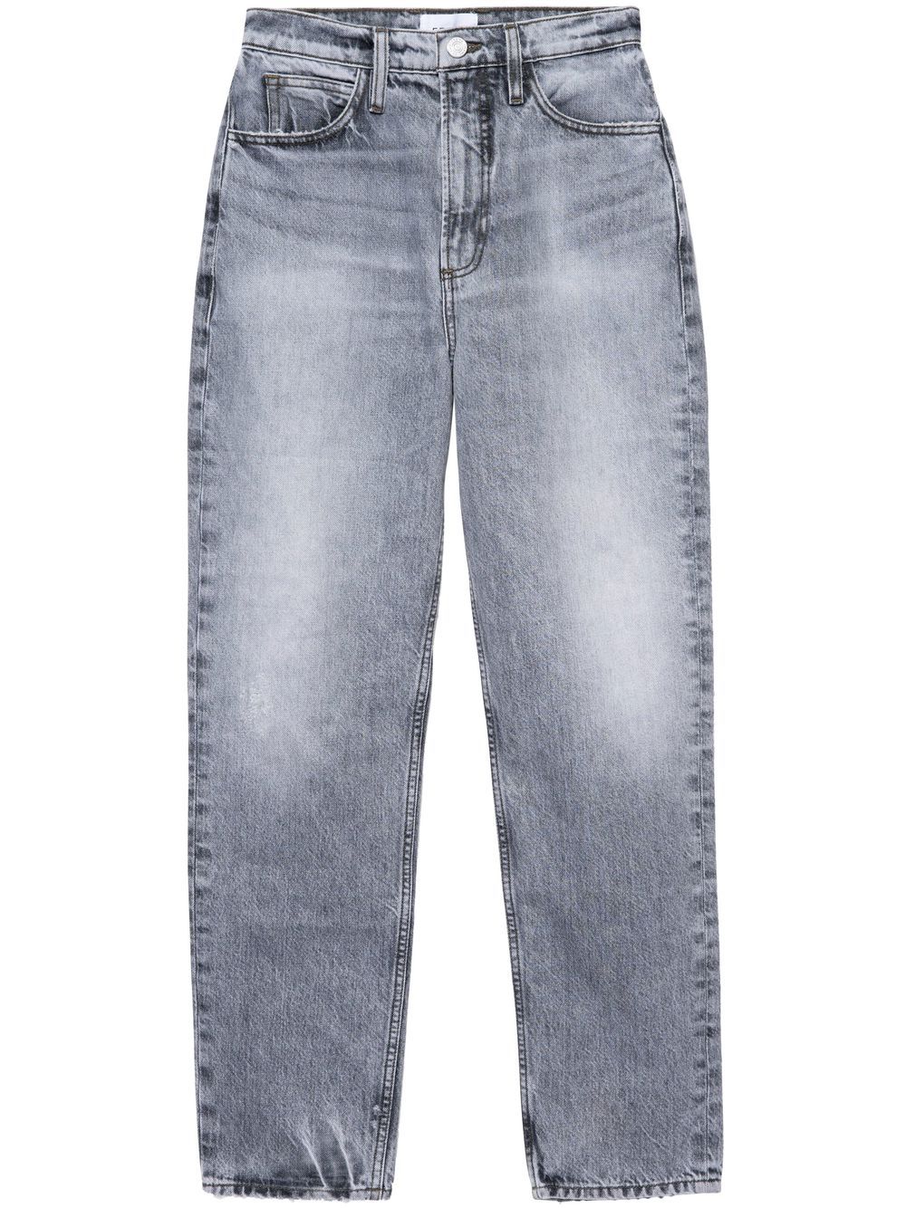 Mid-rise straight jeans - Grey