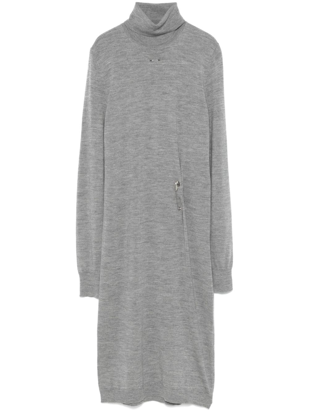 Safety-pin midi dress - Grey