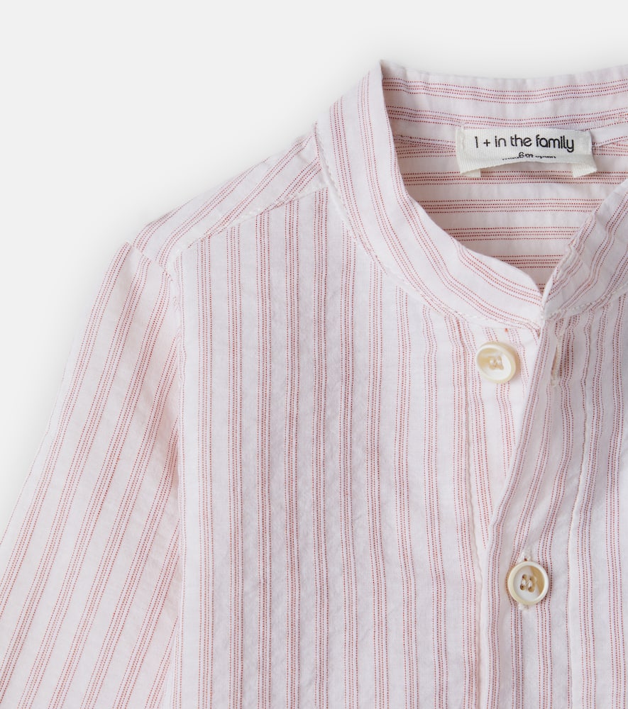 Baby Lloret striped cotton poplin shirt